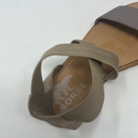 Sorel women's Ella II sandals flat 6 cute metallic - Picture 8 of 10